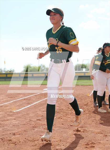 Thumbnail 2 in Arizona College Prep vs Canyon del Oro (AIA Softball 5A Round 2B) photogallery.