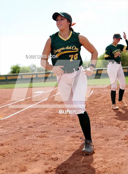Thumbnail 2 in Arizona College Prep vs Canyon del Oro (AIA Softball 5A Round 2B) photogallery.