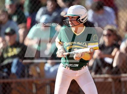 Thumbnail 3 in Arizona College Prep vs Canyon del Oro (AIA Softball 5A Round 2B) photogallery.