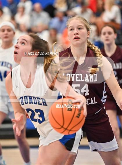 Thumbnail 3 in  Loveland Classical vs Denver Christian (CHSAA 2A Sweet 16) photogallery.