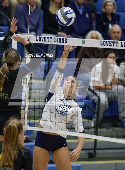 Thumbnail 3 in Lovett vs. St. Vincent's (GHSA Private Quarterfinal) photogallery.