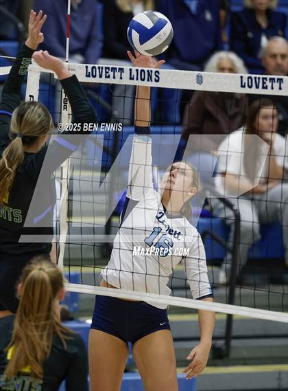 Thumbnail 2 in Lovett vs. St. Vincent's (GHSA Private Quarterfinal) photogallery.
