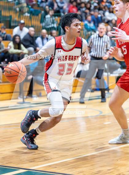 Thumbnail 3 in Half Hollow Hills East vs Smithtown East (NYSPHSAA Section XI Class AAA Semifinals) photogallery.