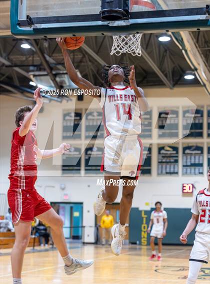 Thumbnail 3 in Half Hollow Hills East vs Smithtown East (NYSPHSAA Section XI Class AAA Semifinals) photogallery.