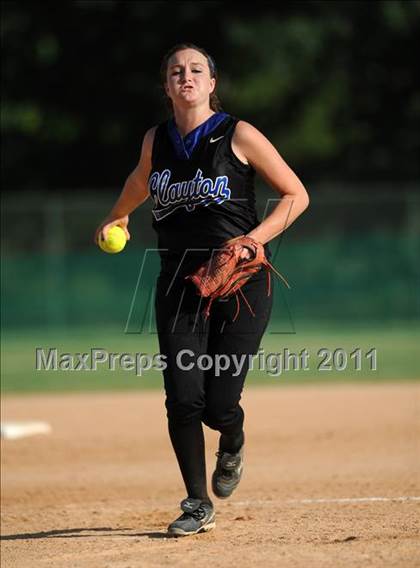 Thumbnail 1 in Clayton vs. Holly Springs (NCHSAA 4A East Regional Final) photogallery.