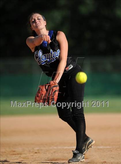 Thumbnail 1 in Clayton vs. Holly Springs (NCHSAA 4A East Regional Final) photogallery.
