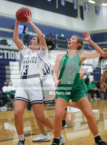 Thumbnail 2 in Provo vs. Copper Hills (Charger Winter Classic) photogallery.