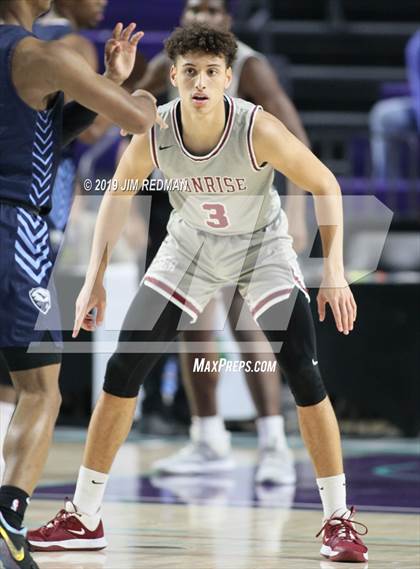 Thumbnail 1 in Hamilton Heights Christian Academy vs. Sunrise Christian Academy (City of Palms Classic) photogallery.