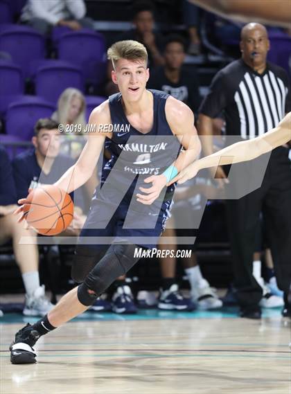 Thumbnail 1 in Hamilton Heights Christian Academy vs. Sunrise Christian Academy (City of Palms Classic) photogallery.