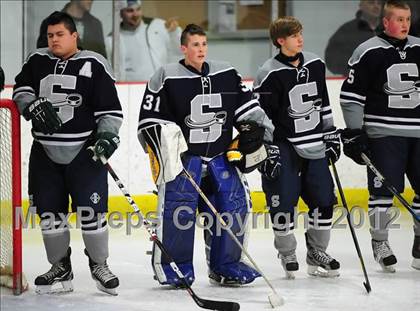 Thumbnail 2 in Staples/Weston/Shelton vs. Branford (CIAC Division II 1st Round) photogallery.