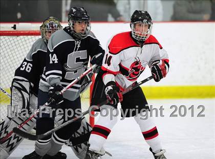 Thumbnail 3 in Staples/Weston/Shelton vs. Branford (CIAC Division II 1st Round) photogallery.