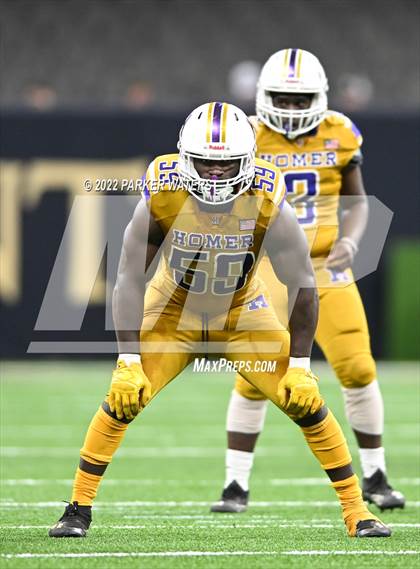 Thumbnail 2 in Oak Grove vs Homer (LHSAA Div IV Non-Select Final) photogallery.