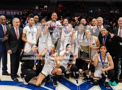 Thumbnail 1 in Salesian College Preparatory vs. St. Joseph Notre Dame (CIF NCS D3 Final) photogallery.