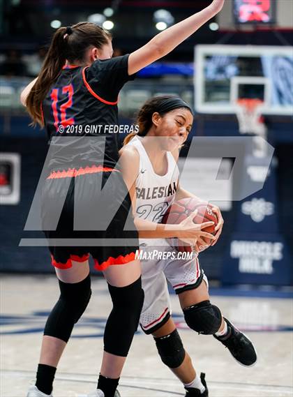 Thumbnail 3 in Salesian College Preparatory vs. St. Joseph Notre Dame (CIF NCS D3 Final) photogallery.