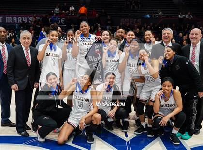 Thumbnail 3 in Salesian College Preparatory vs. St. Joseph Notre Dame (CIF NCS D3 Final) photogallery.