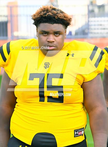 Thumbnail 2 in Bingham vs. St. Frances Academy (GEICO State Champions Bowl Series) photogallery.