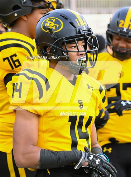 Thumbnail 2 in Bingham vs. St. Frances Academy (GEICO State Champions Bowl Series) photogallery.