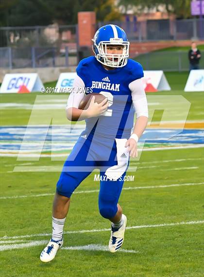 Thumbnail 2 in Bingham vs. St. Frances Academy (GEICO State Champions Bowl Series) photogallery.