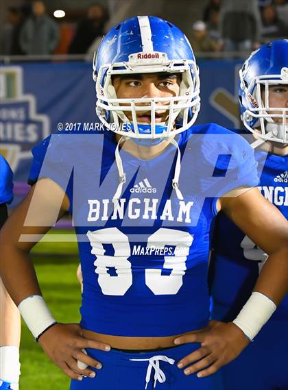 Thumbnail 1 in Bingham vs. St. Frances Academy (GEICO State Champions Bowl Series) photogallery.