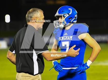 Thumbnail 2 in Bingham vs. St. Frances Academy (GEICO State Champions Bowl Series) photogallery.