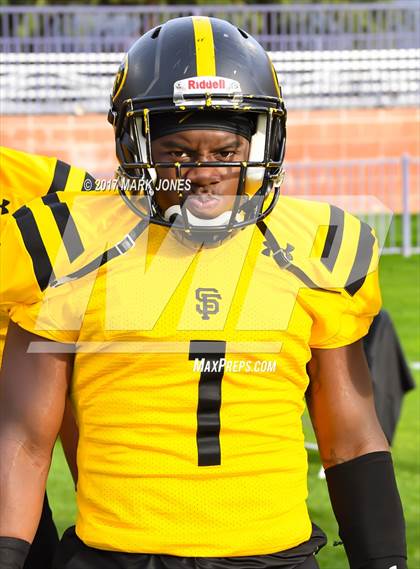 Thumbnail 1 in Bingham vs. St. Frances Academy (GEICO State Champions Bowl Series) photogallery.