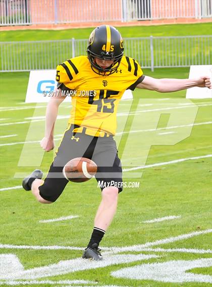 Thumbnail 1 in Bingham vs. St. Frances Academy (GEICO State Champions Bowl Series) photogallery.