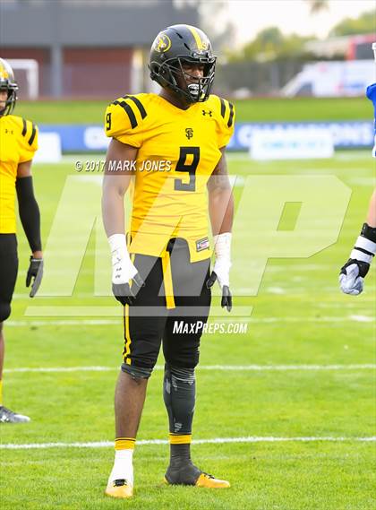 Thumbnail 2 in Bingham vs. St. Frances Academy (GEICO State Champions Bowl Series) photogallery.