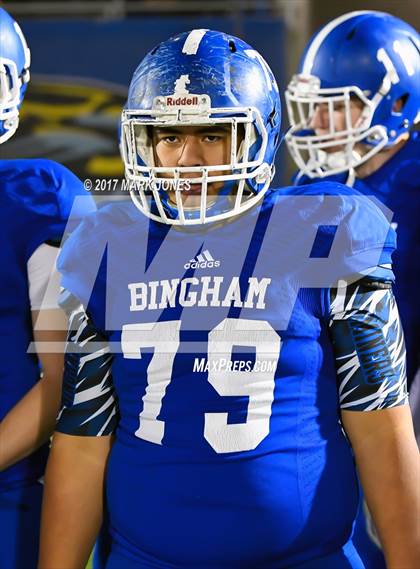 Thumbnail 3 in Bingham vs. St. Frances Academy (GEICO State Champions Bowl Series) photogallery.