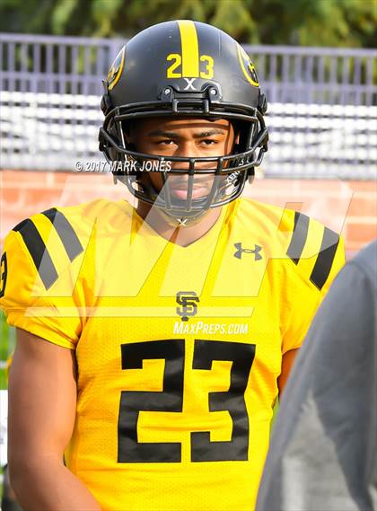 Thumbnail 3 in Bingham vs. St. Frances Academy (GEICO State Champions Bowl Series) photogallery.