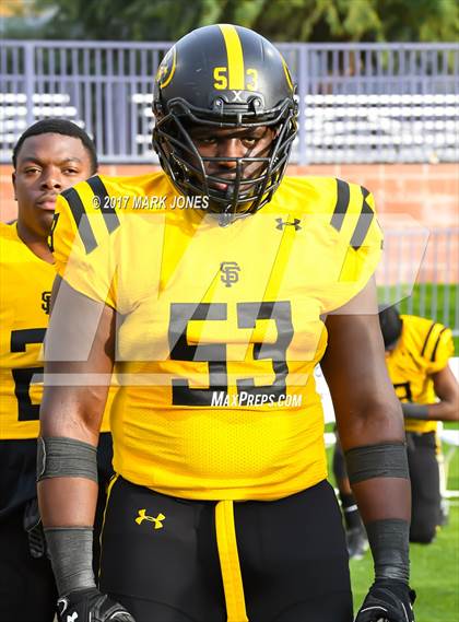 Thumbnail 1 in Bingham vs. St. Frances Academy (GEICO State Champions Bowl Series) photogallery.