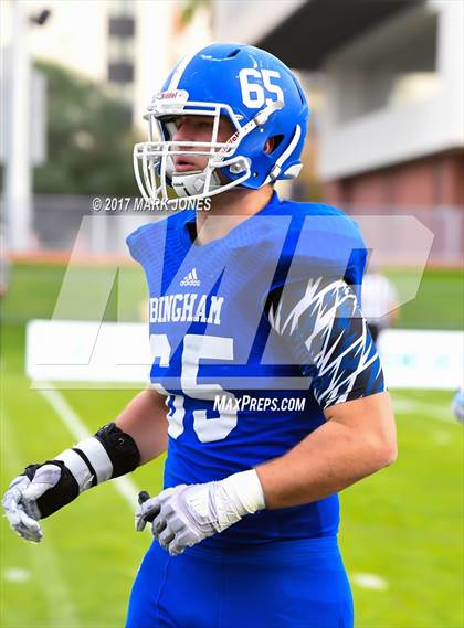 Thumbnail 1 in Bingham vs. St. Frances Academy (GEICO State Champions Bowl Series) photogallery.