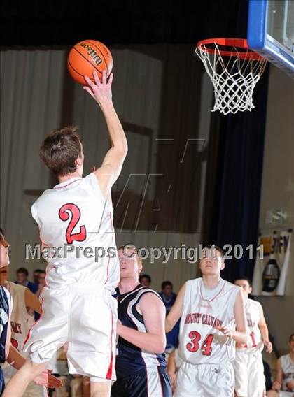 Thumbnail 2 in Dayspring Christian Academy vs. Mount Calvary Christian (CCAC Semifinals) photogallery.