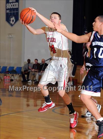 Thumbnail 3 in Dayspring Christian Academy vs. Mount Calvary Christian (CCAC Semifinals) photogallery.