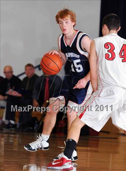 Thumbnail 3 in Dayspring Christian Academy vs. Mount Calvary Christian (CCAC Semifinals) photogallery.