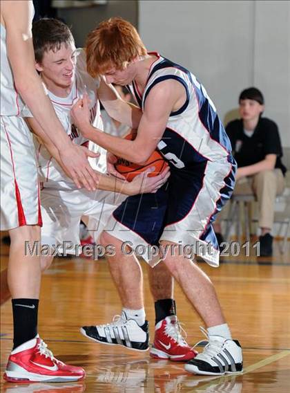 Thumbnail 1 in Dayspring Christian Academy vs. Mount Calvary Christian (CCAC Semifinals) photogallery.