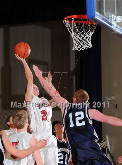 Thumbnail 3 in Dayspring Christian Academy vs. Mount Calvary Christian (CCAC Semifinals) photogallery.
