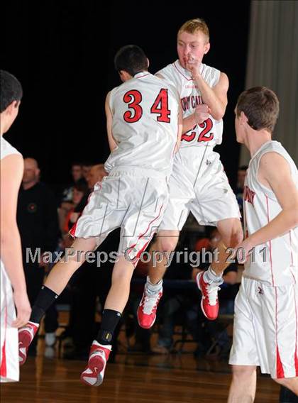 Thumbnail 1 in Dayspring Christian Academy vs. Mount Calvary Christian (CCAC Semifinals) photogallery.