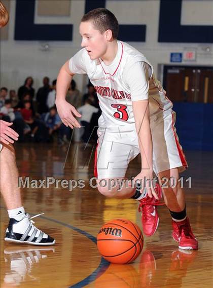 Thumbnail 2 in Dayspring Christian Academy vs. Mount Calvary Christian (CCAC Semifinals) photogallery.