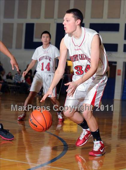 Thumbnail 1 in Dayspring Christian Academy vs. Mount Calvary Christian (CCAC Semifinals) photogallery.