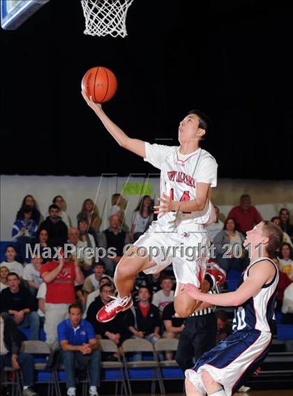 Thumbnail 3 in Dayspring Christian Academy vs. Mount Calvary Christian (CCAC Semifinals) photogallery.