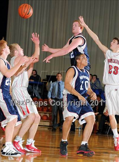 Thumbnail 2 in Dayspring Christian Academy vs. Mount Calvary Christian (CCAC Semifinals) photogallery.