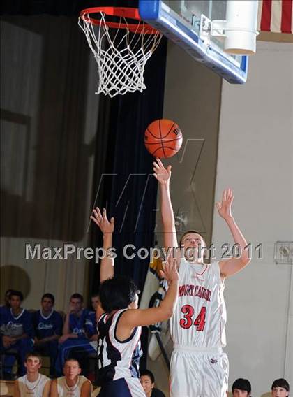 Thumbnail 2 in Dayspring Christian Academy vs. Mount Calvary Christian (CCAC Semifinals) photogallery.