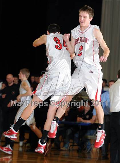 Thumbnail 3 in Dayspring Christian Academy vs. Mount Calvary Christian (CCAC Semifinals) photogallery.