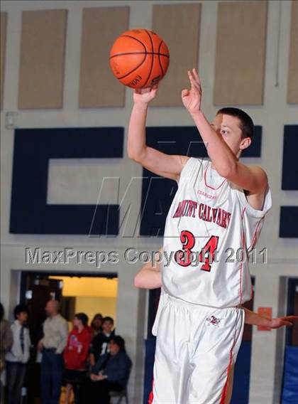 Thumbnail 1 in Dayspring Christian Academy vs. Mount Calvary Christian (CCAC Semifinals) photogallery.