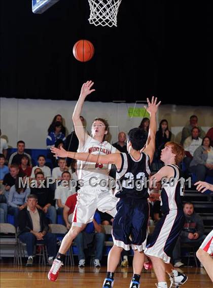 Thumbnail 3 in Dayspring Christian Academy vs. Mount Calvary Christian (CCAC Semifinals) photogallery.