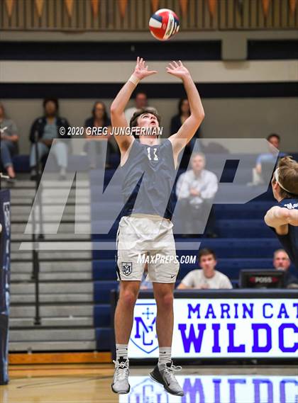Thumbnail 3 in Marin Catholic Boys Volleyball (Extending the Season) photogallery.