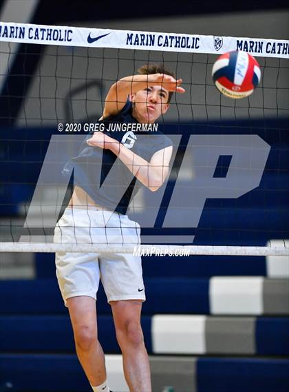 Thumbnail 2 in Marin Catholic Boys Volleyball (Extending the Season) photogallery.