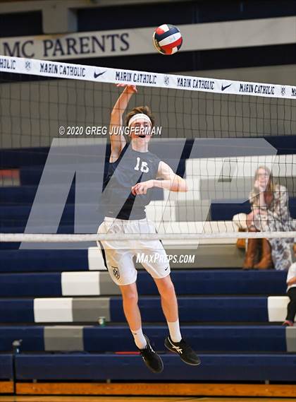 Thumbnail 2 in Marin Catholic Boys Volleyball (Extending the Season) photogallery.