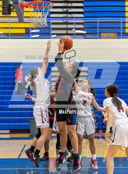 Thumbnail 2 in JV: Lowell vs. Clayton Valley Charter (Newark Optimist Club Holiday Classic) photogallery.
