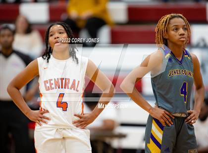 Thumbnail 2 in Jones County vs Central (HypeSouth Hardwood Invitational) photogallery.